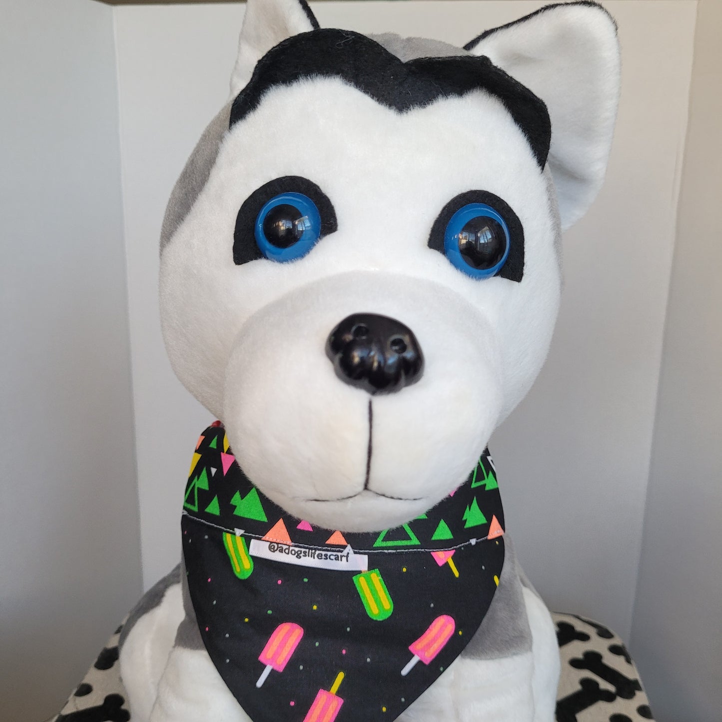 Neon 80s Throwback Scarf