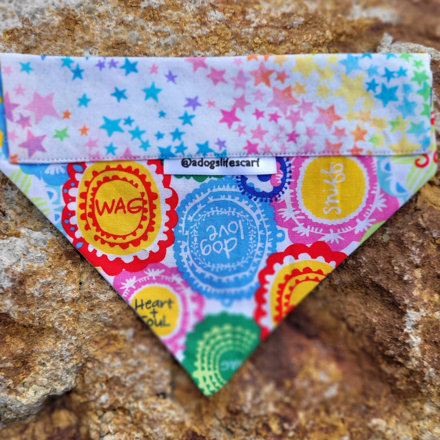 Woofs in Technicolor Collar Scarf