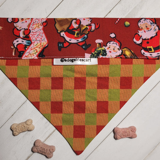 Vintage Santa Christmas Scarf