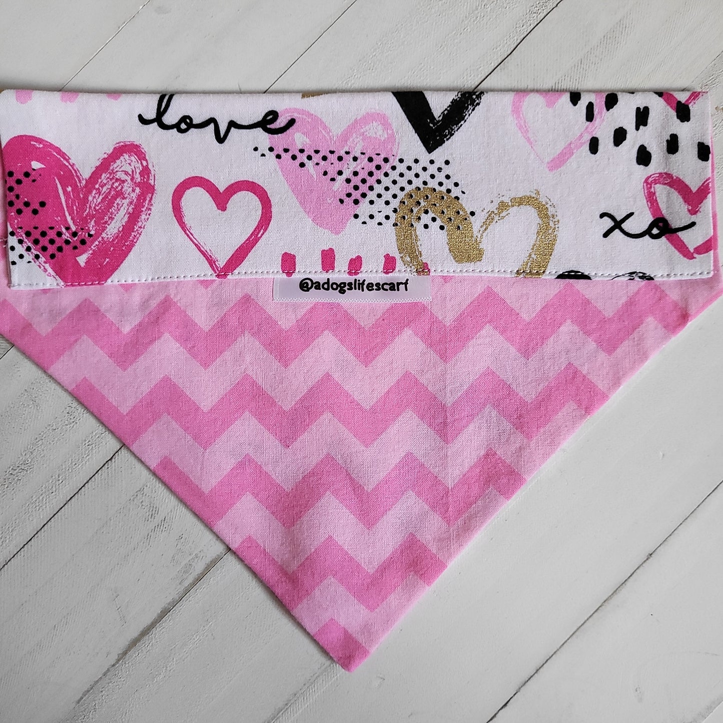 Love Hearts Valentine's Collar Scarf