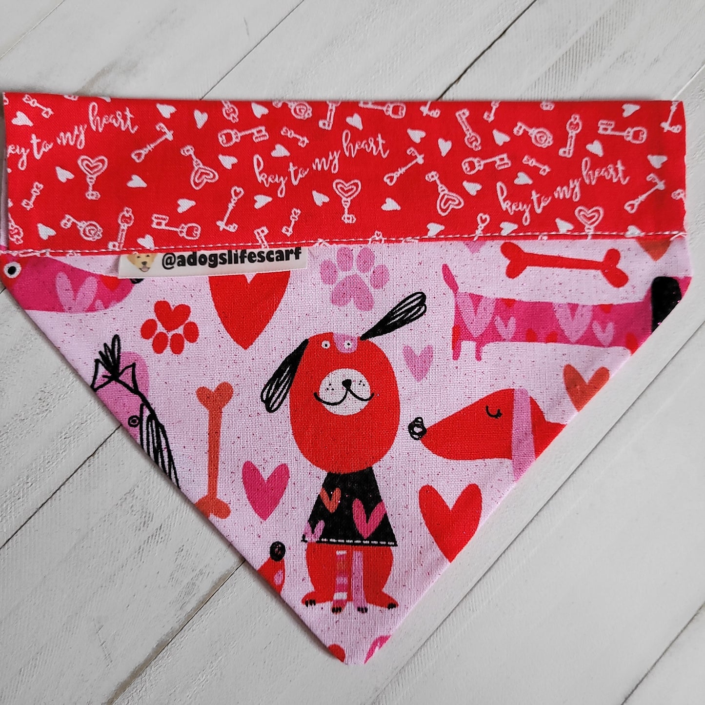 Key to my Heart Valentine's Scarf
