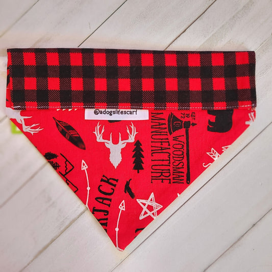 Adventure into the Wild Buffalo Plaid Christmas Scarf