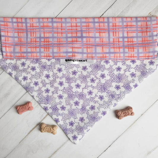 Lavender Plaid Scarf