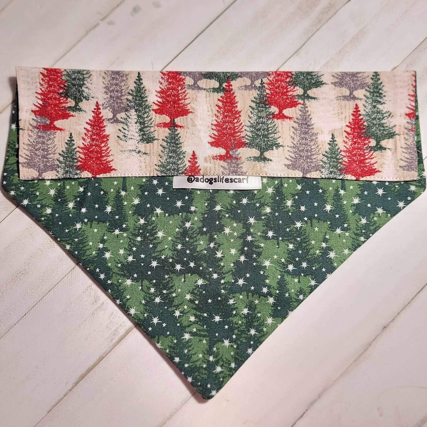 Starry Forest Christmas Scarf