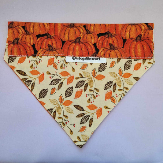 Pumpkin Leaves Fall Scarf