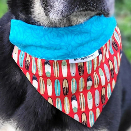 Surfboards red/blue Collar Scarf