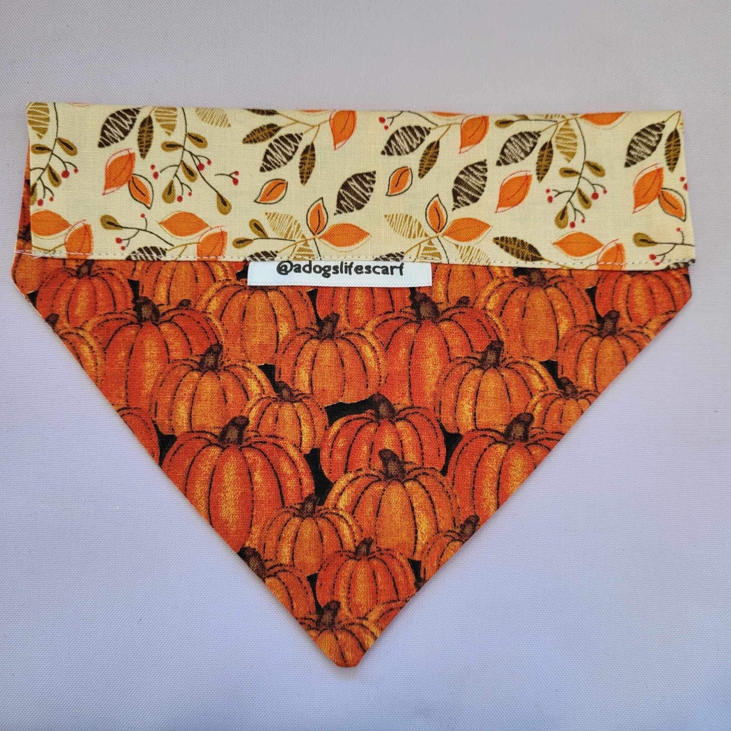 Pumpkin Leaves Fall Scarf