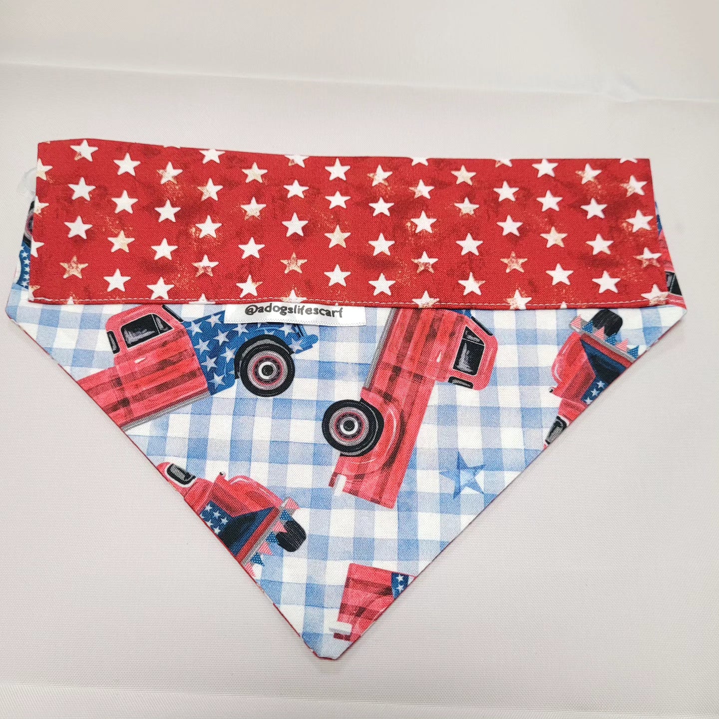 Red Trucks Patriotic Scarf