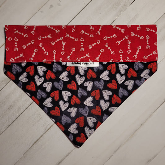 Cupid's Hearts Valentine's Scarf