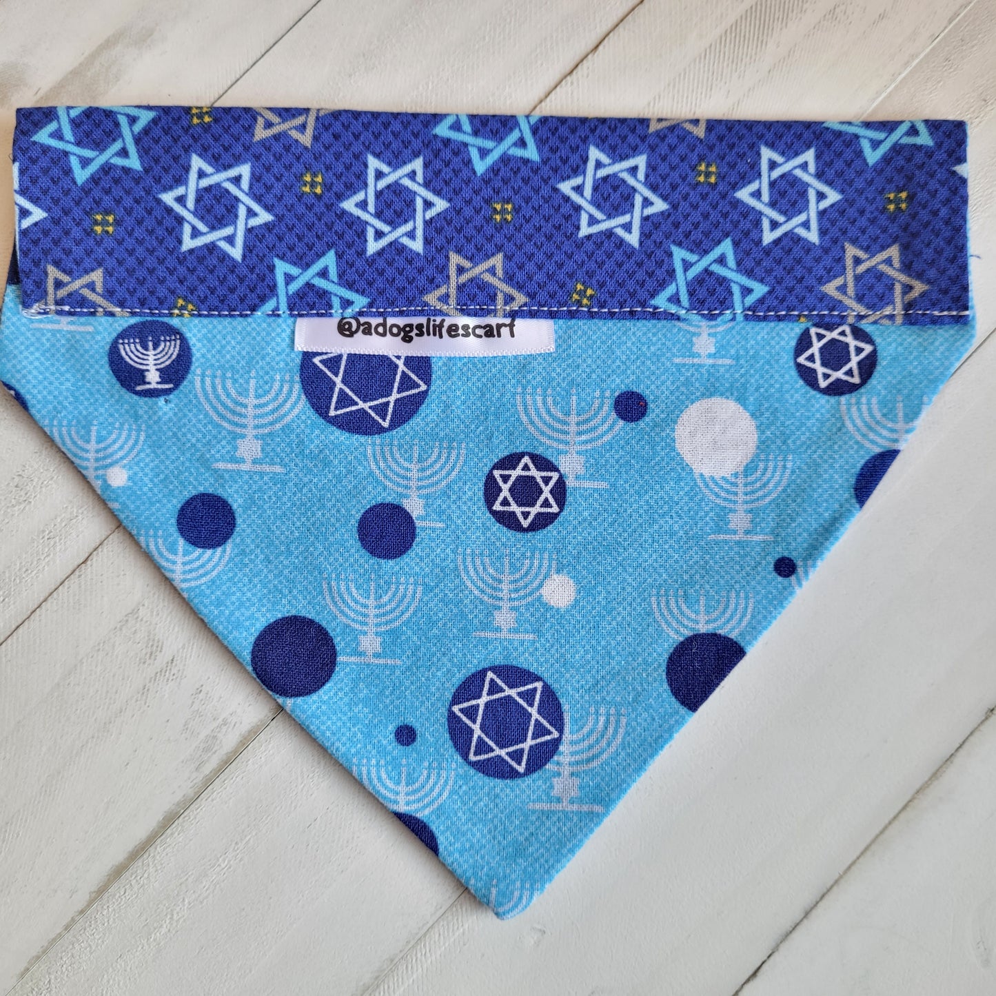 Star of David Hanukkah Holiday Scarf