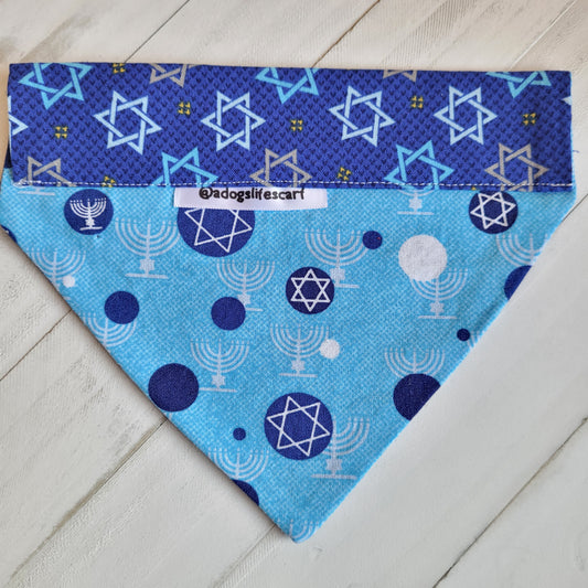 Star of David Hanukkah Holiday Scarf