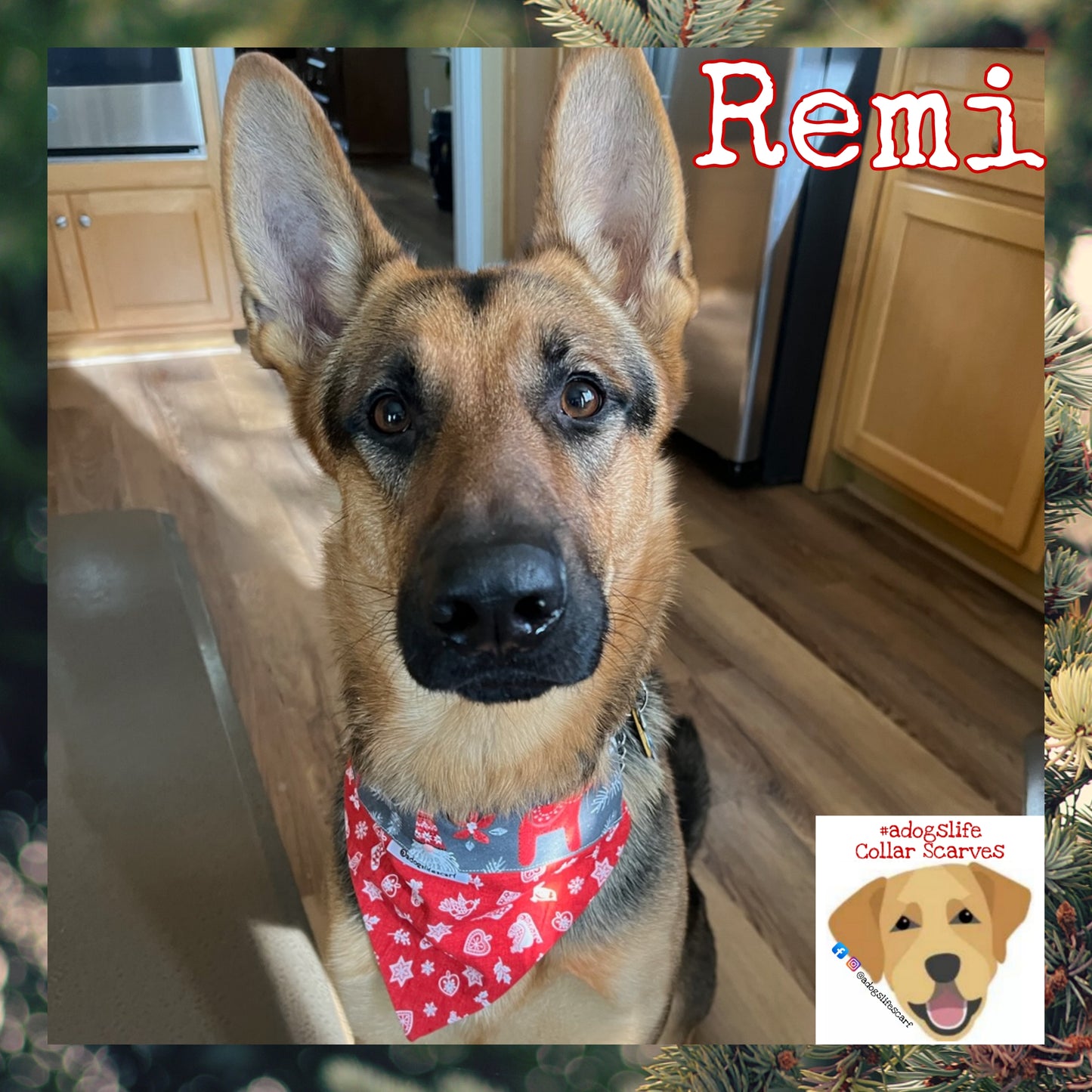 Scandinavian Holiday Christmas Scarf