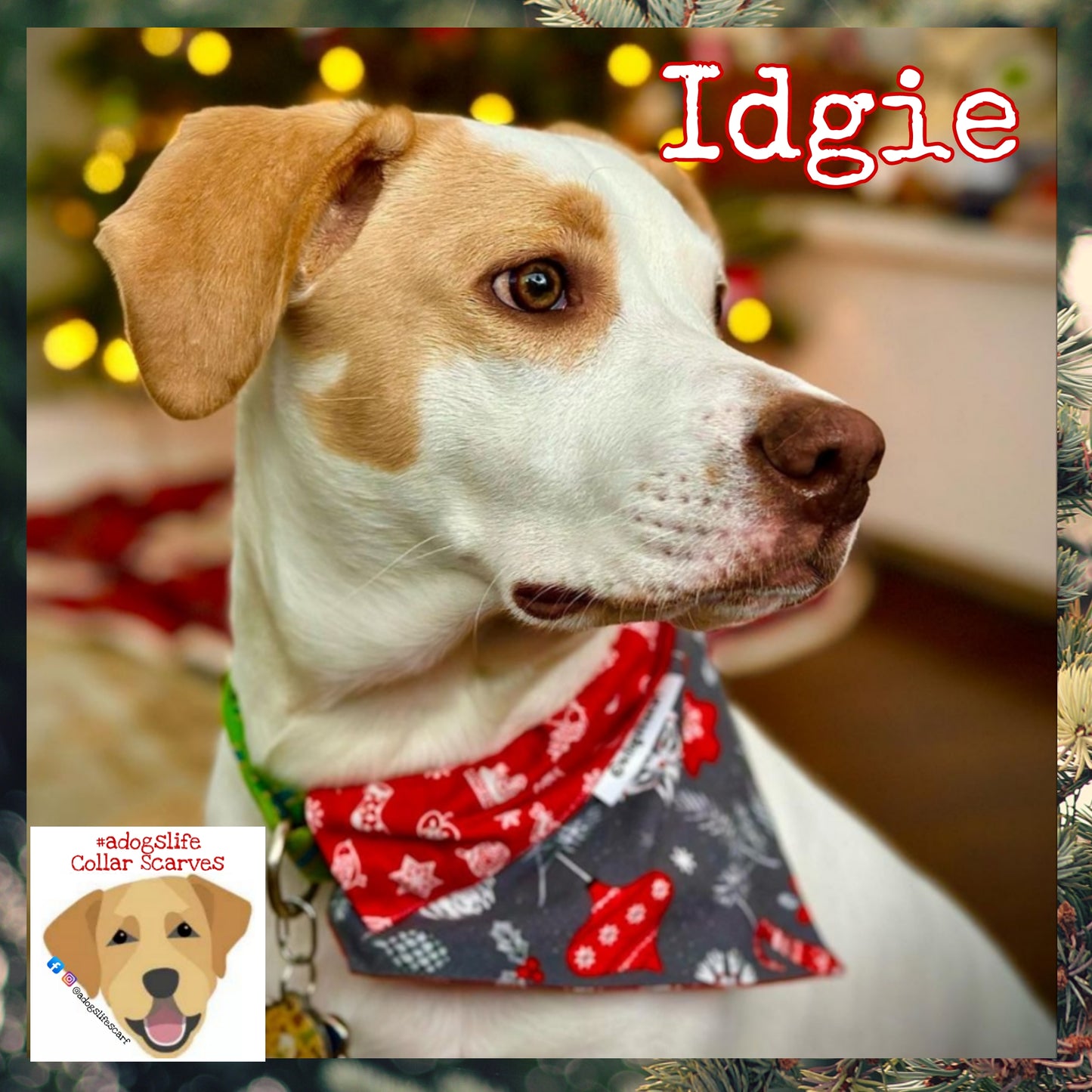 Scandinavian Holiday Christmas Scarf