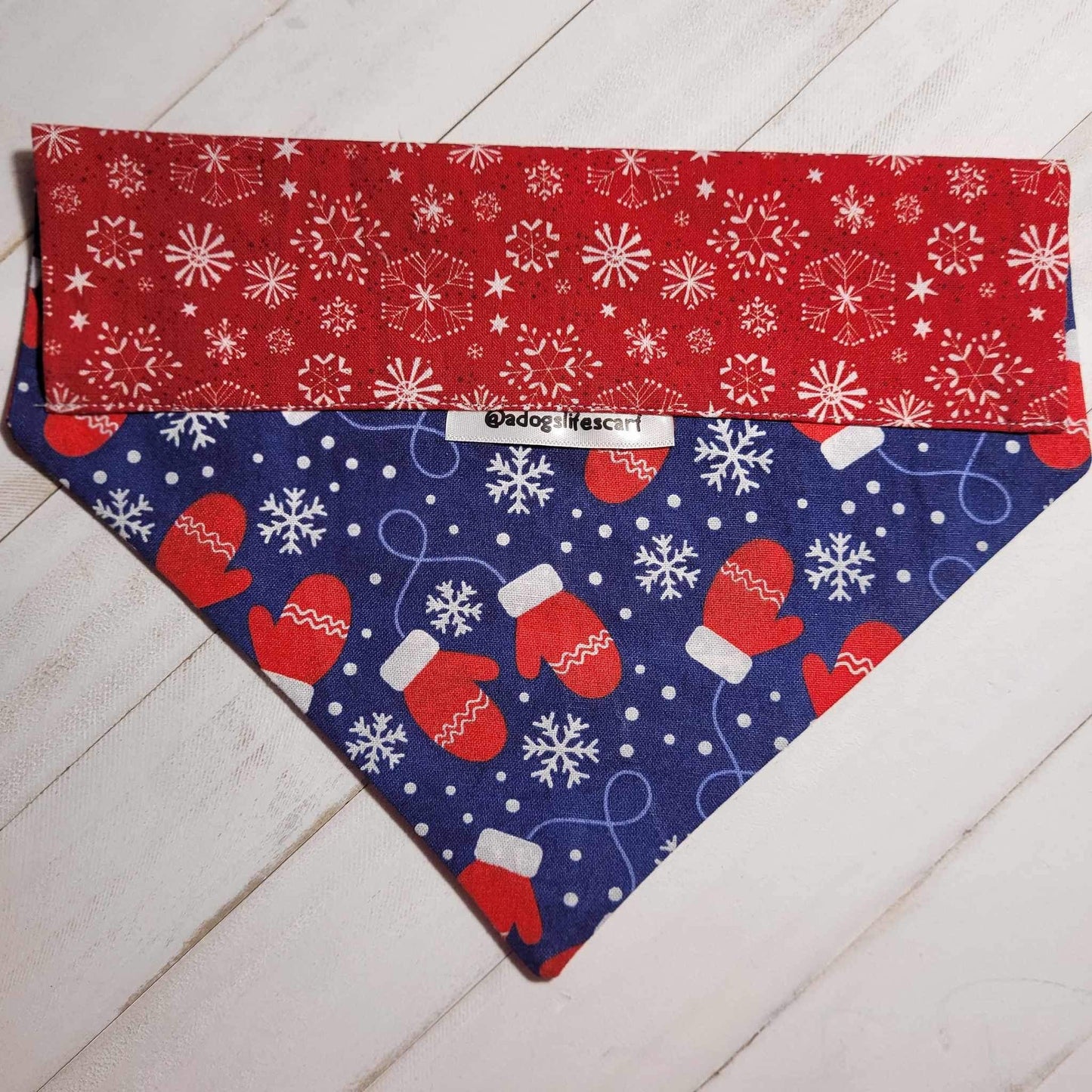 Snowflake Mittens Christmas Scarf