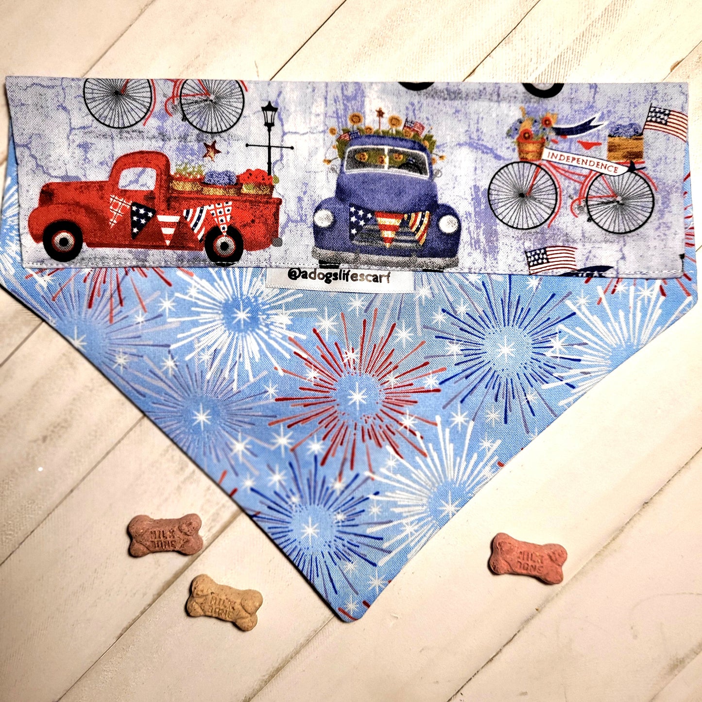 Auto Independence Patriotic Scarf