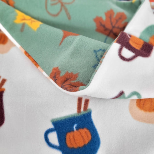 Mugs & Leaves Fall Snuggle Bag