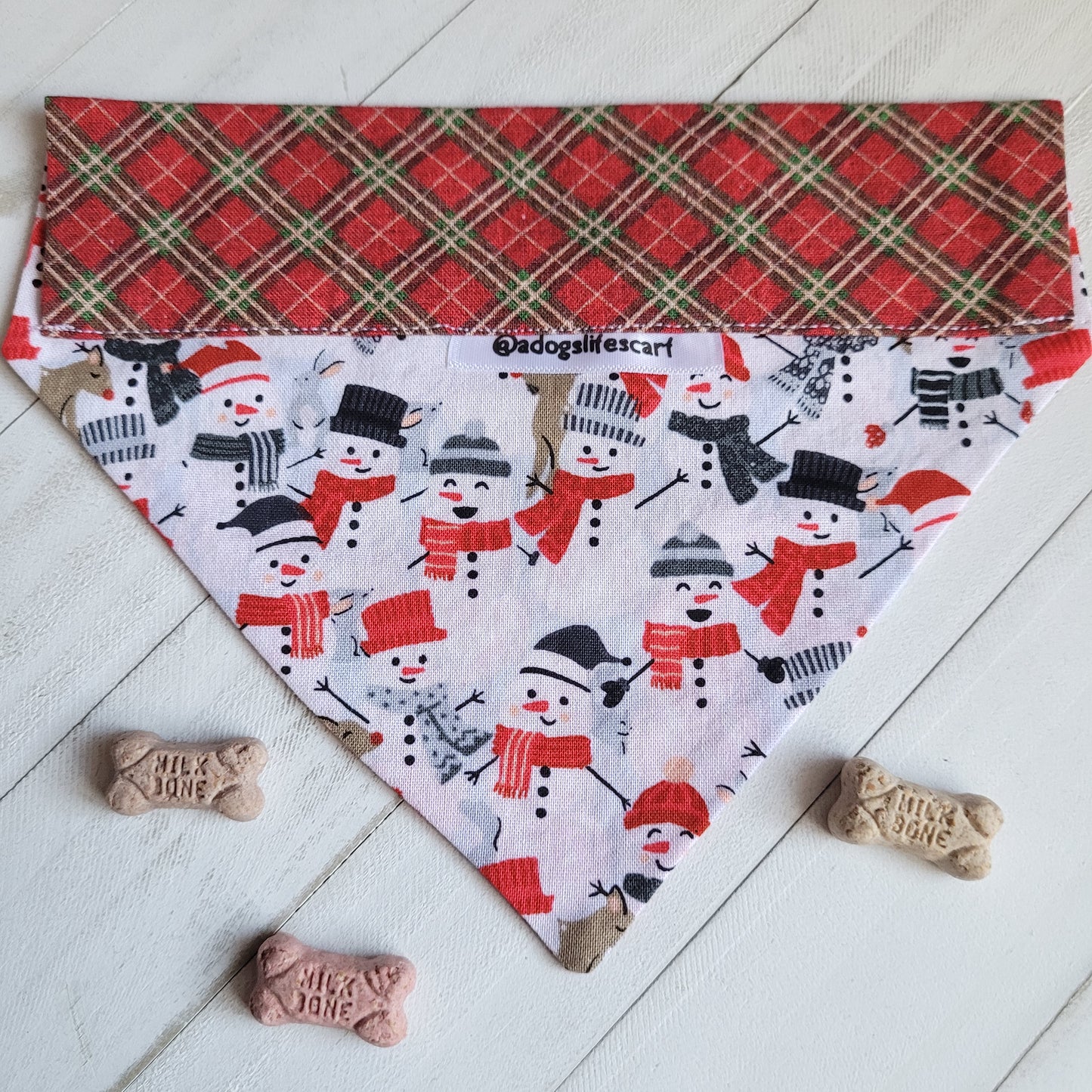 Merry Snowmen Holiday Christmas Scarf
