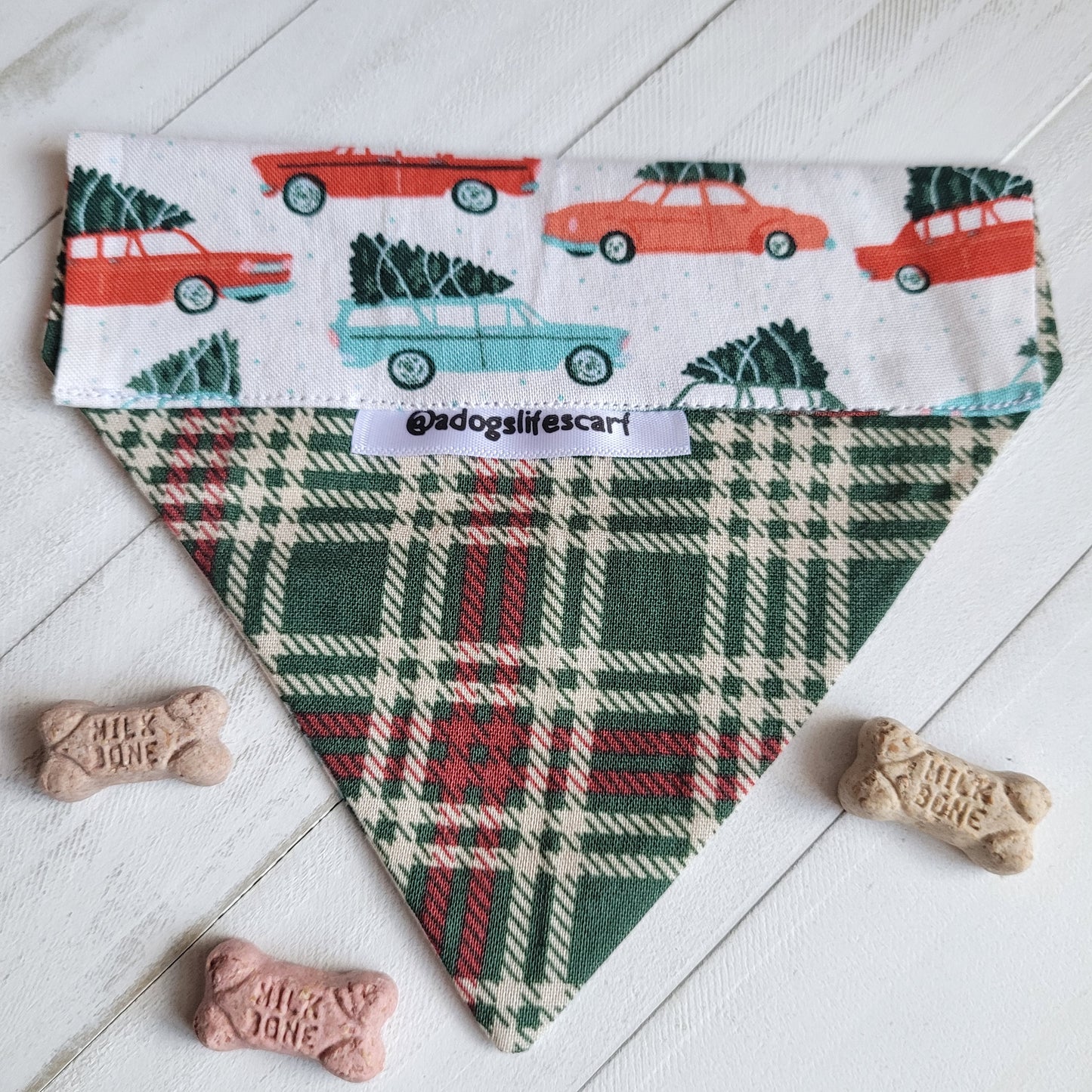 Haulin' Trees Holiday Christmas Scarf