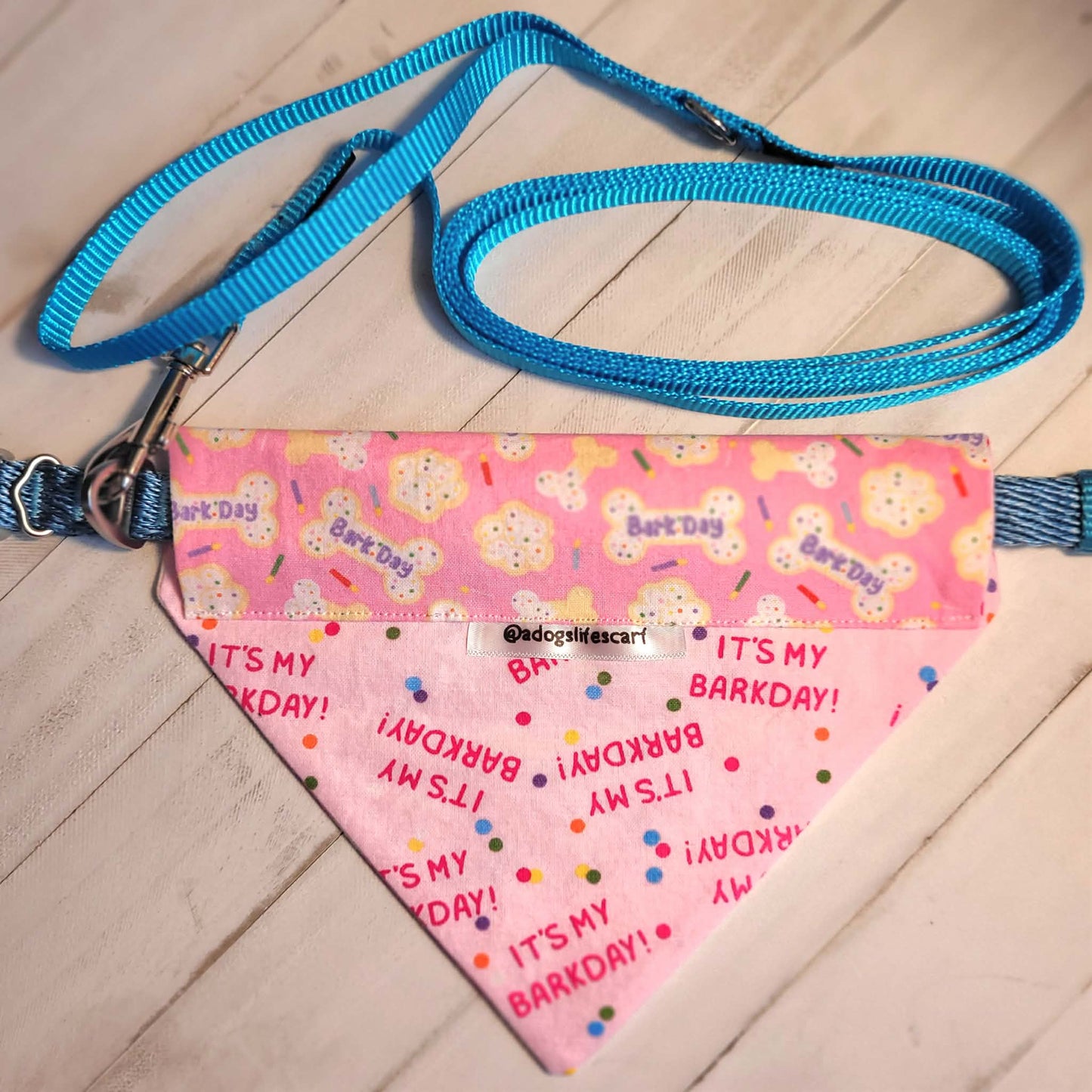 Barkday (pink) Collar Scarf