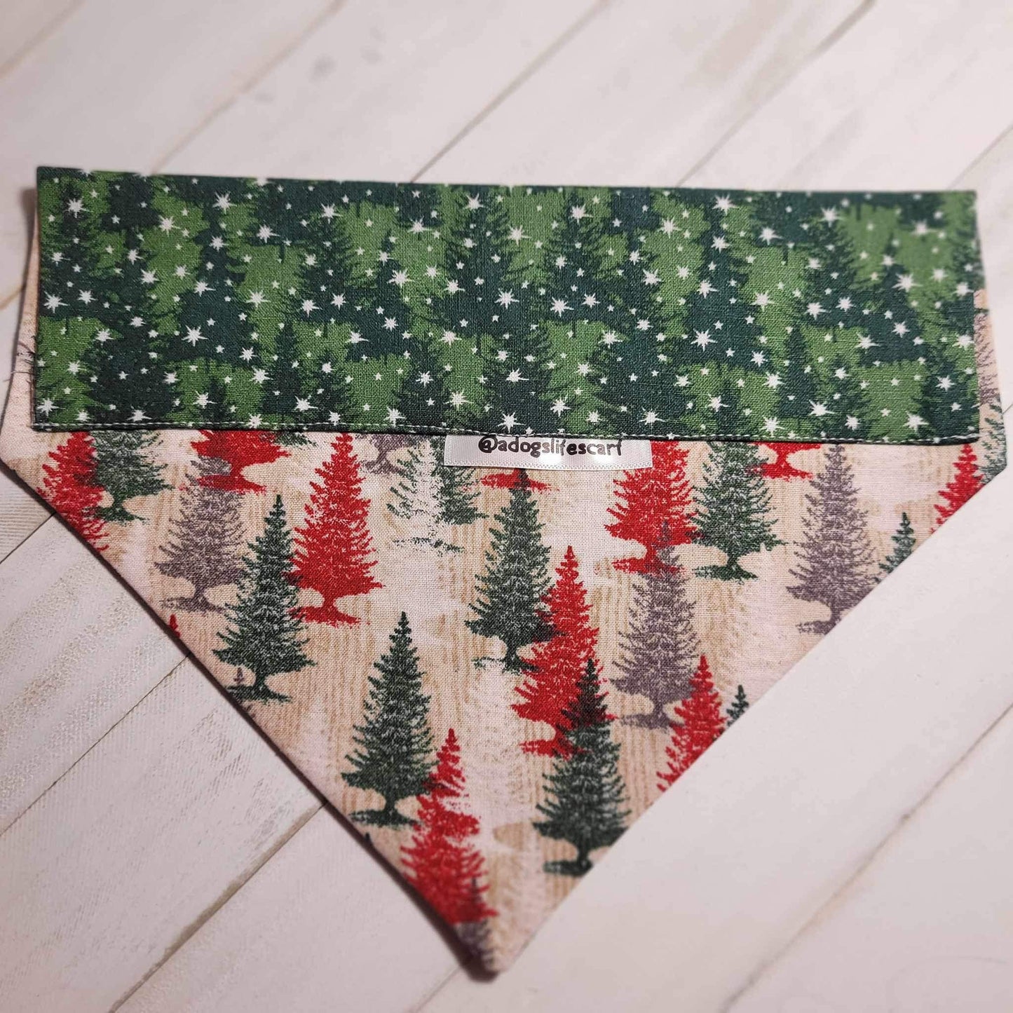 Starry Forest Christmas Scarf