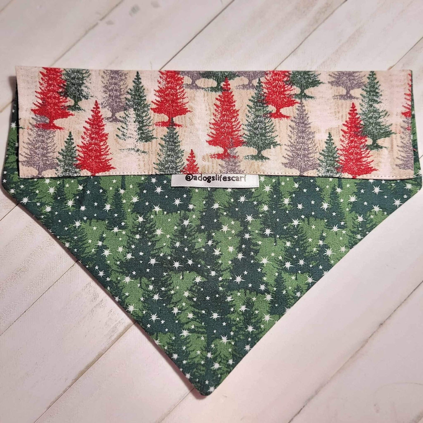 Starry Forest Christmas Scarf