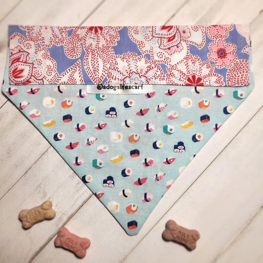 Sushi & Cherry Blossoms Collar Scarf