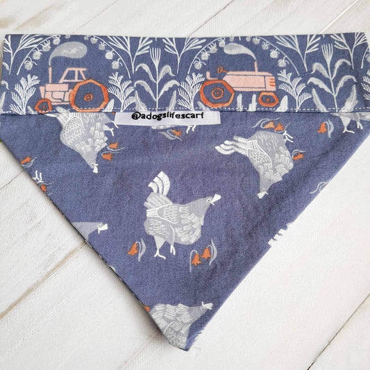 Tractors & Hens Collar Scarf