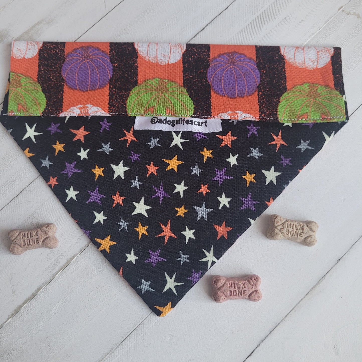 Starry Pumpkins Halloween Collar Scarf
