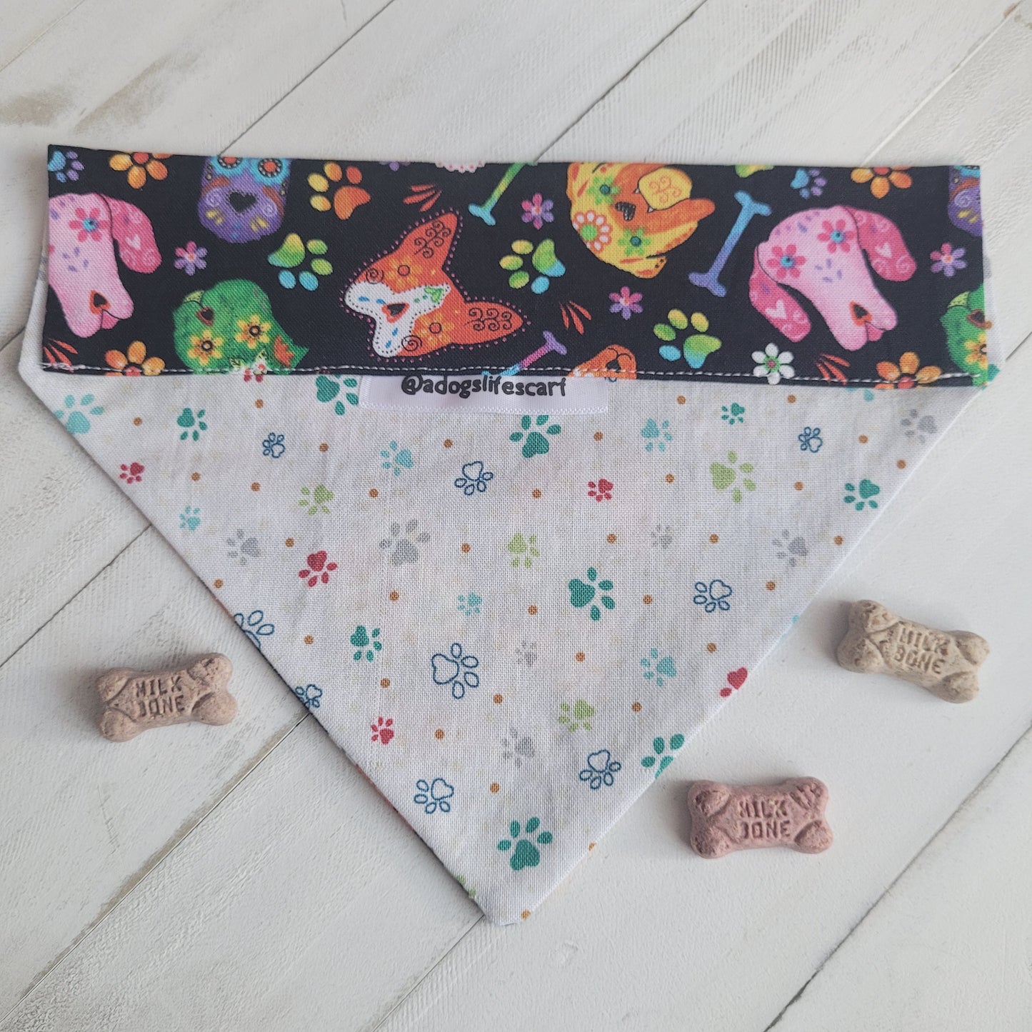 Dia de los Doggos Halloween Collar Scarf