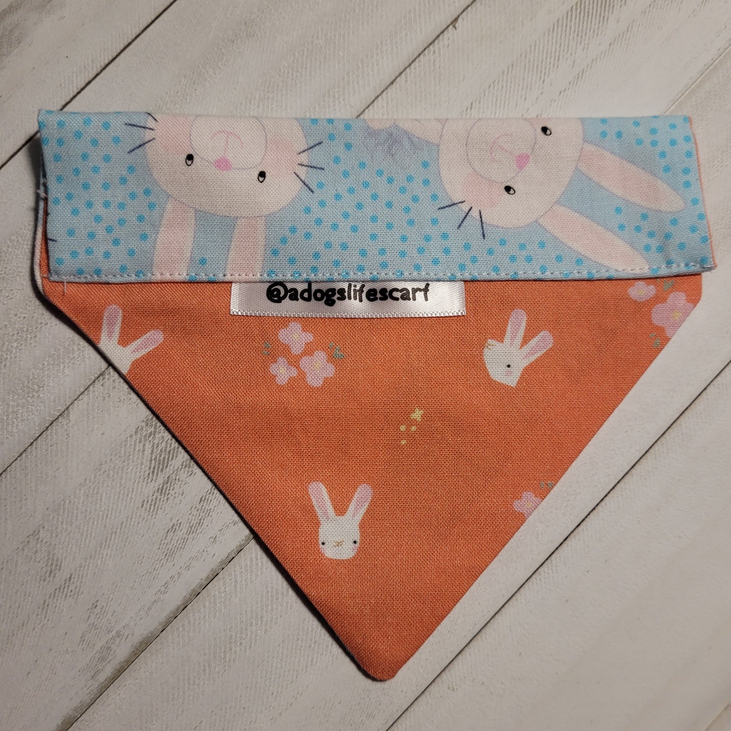 Easter Bunnies Egg Hunt blue/coral Scarf