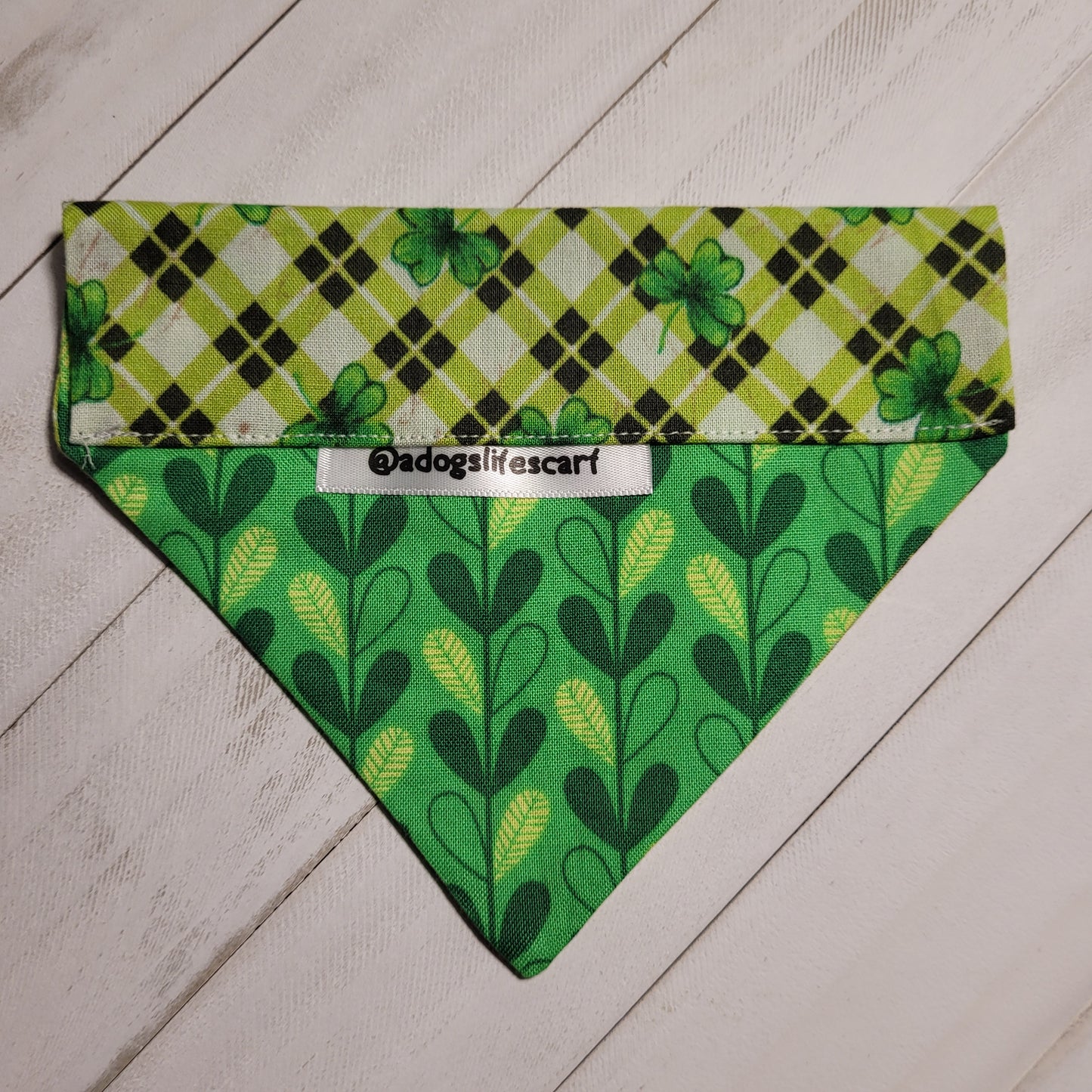 Plaid Clovers St. Patrick's Day Scarf