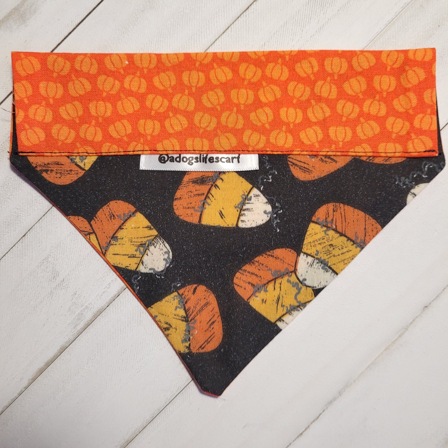 Pumpkin Candy Corn Halloween Scarf