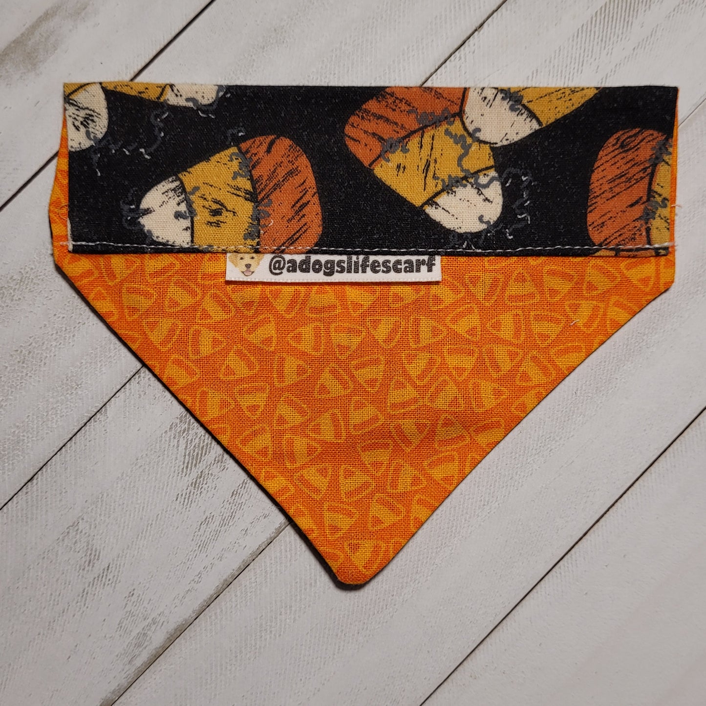 Vintage Candy Corn Halloween Scarf