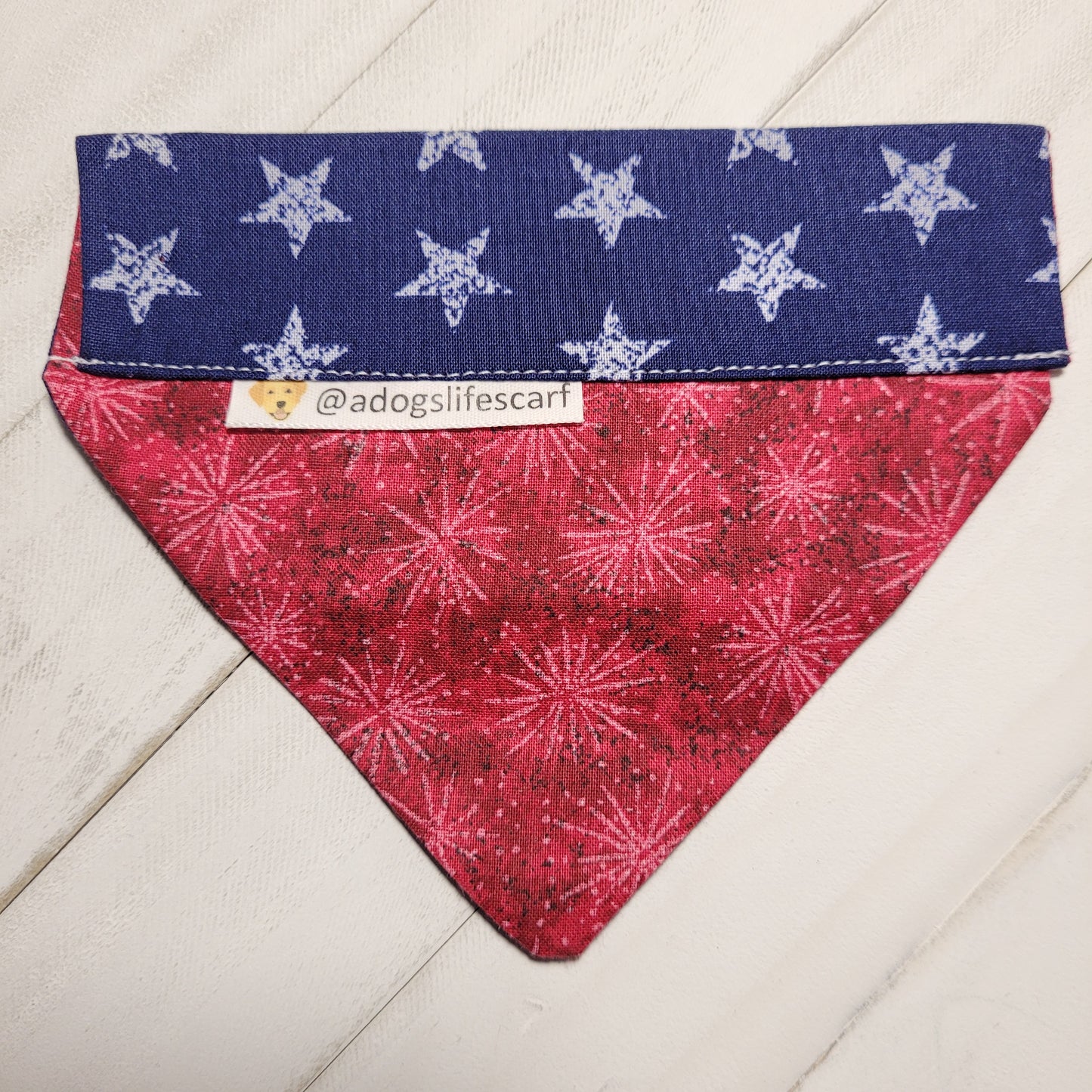 Stars & Fireworks Patriotic Scarf