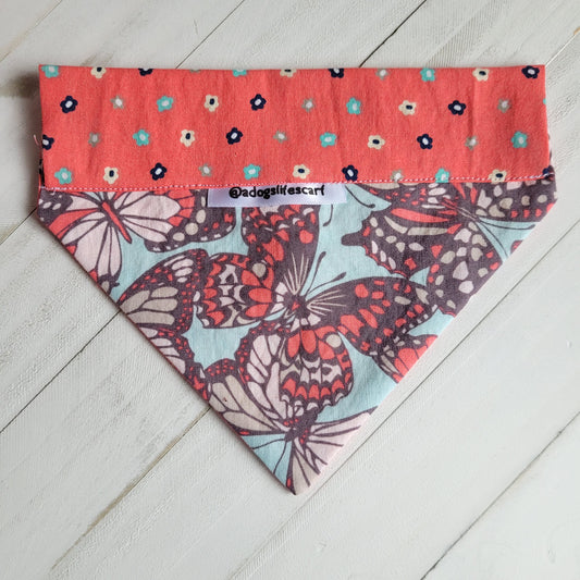 Coral Butterflies Scarf