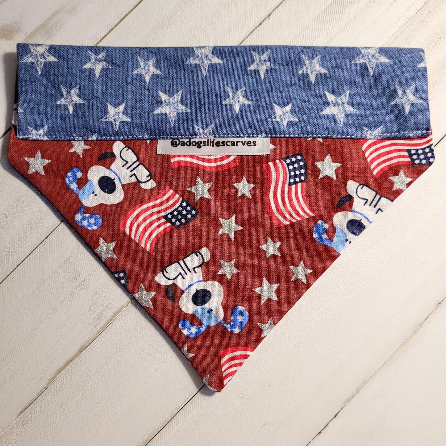 Red Dog Patriotic Scarf